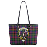 MacBrayne Tartan Crest Leather Tote Bag